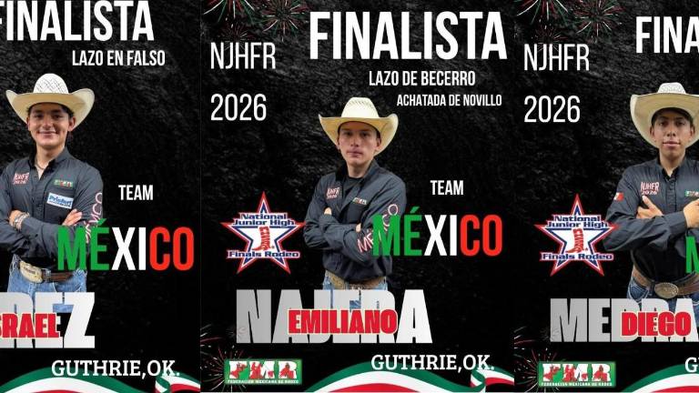 A partir de las 19:00 horas se llevará a cabo la gran final de la National Junior High Finals Rodeo (NJHFR) que se realiza en Oklahoma.