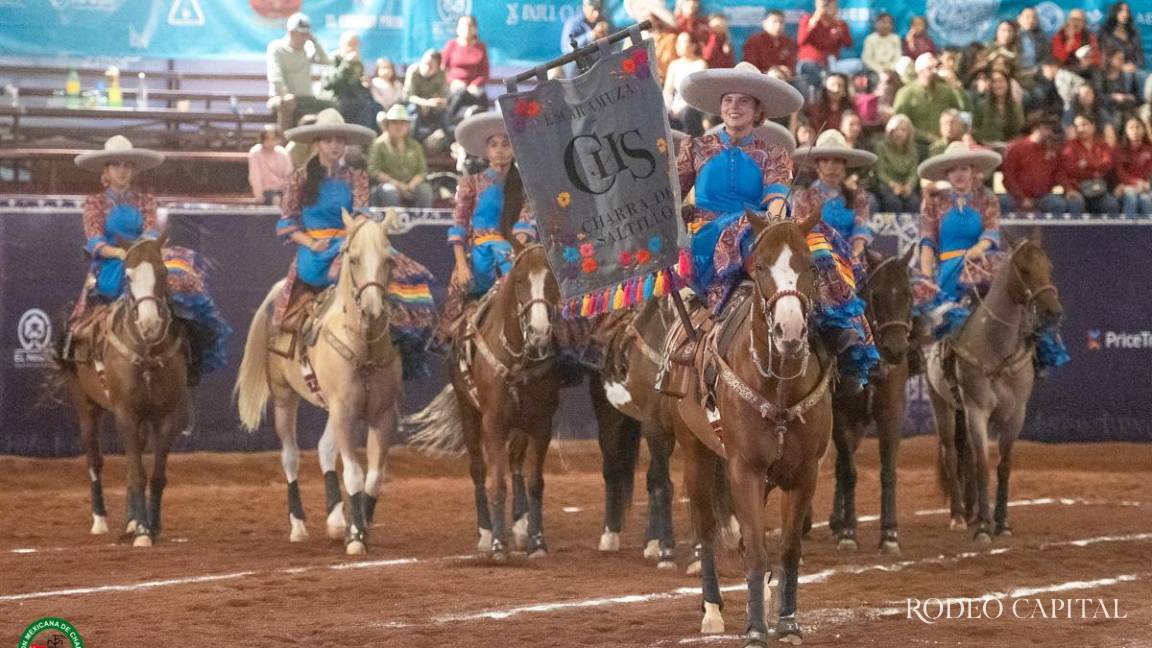 Charra de Saltillo, la escaramuza top ten en el Nacionalito