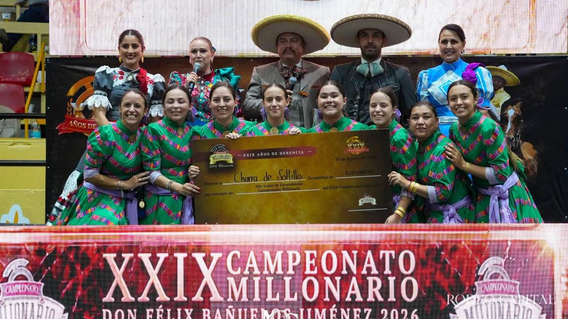 Charra de Saltillo, subcampeona en el Campeonato Millonario