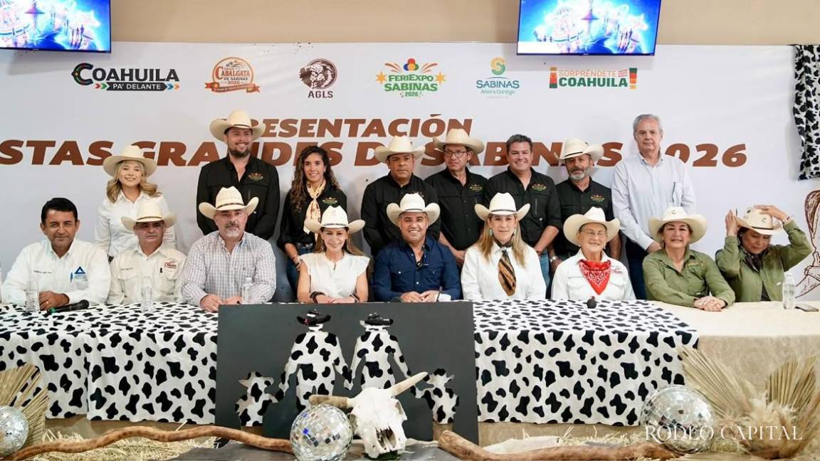 ¿Estás listo para las Fiestas Grandes de Sabinas 2026? Presentan cartelera de la Feriexpo y Cabalgata
