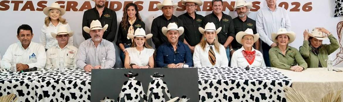 Autoridades municipales, estatales y el Comité Organizador de Feriexpo Sabinas 2026 revelaron los detalles de la cartelera artística y el programa para las festividades de septiembre. FOTO: CORTESÍA