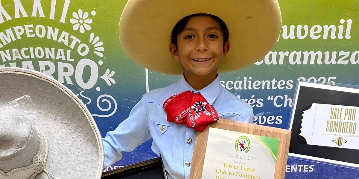 Jesús Fermín logró, hace apenas unos meses, el tercer lugar nacional como charro completo en su categoría.