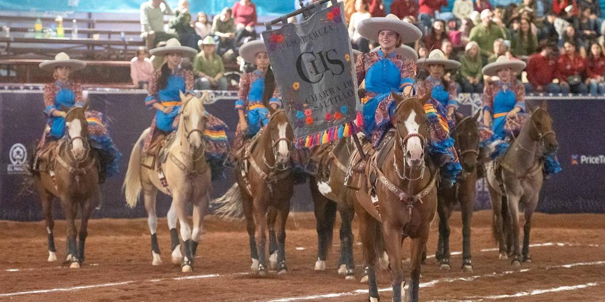 La Escaramuza Charra de Saltillo ha colocado a sus tres equipos en las primeras posiciones de la tabla en el Nacionalito.