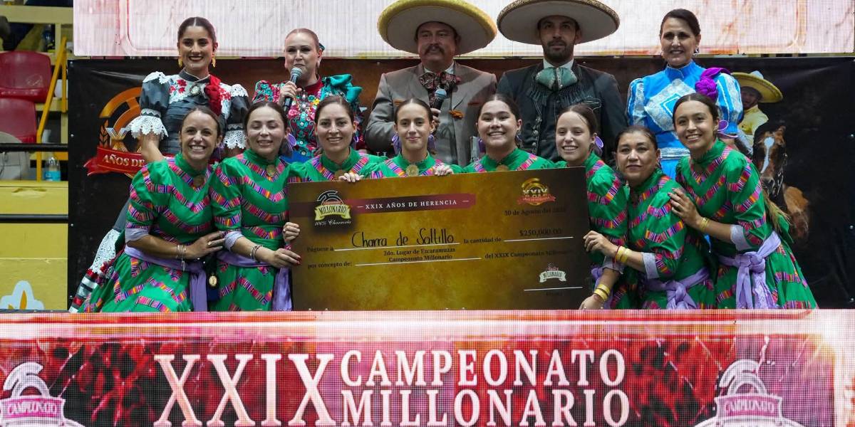 La escaramuza Charra de Saltillo obtuvo el segundo lugar en una de las competencias de charrería más prestigiadas del país.