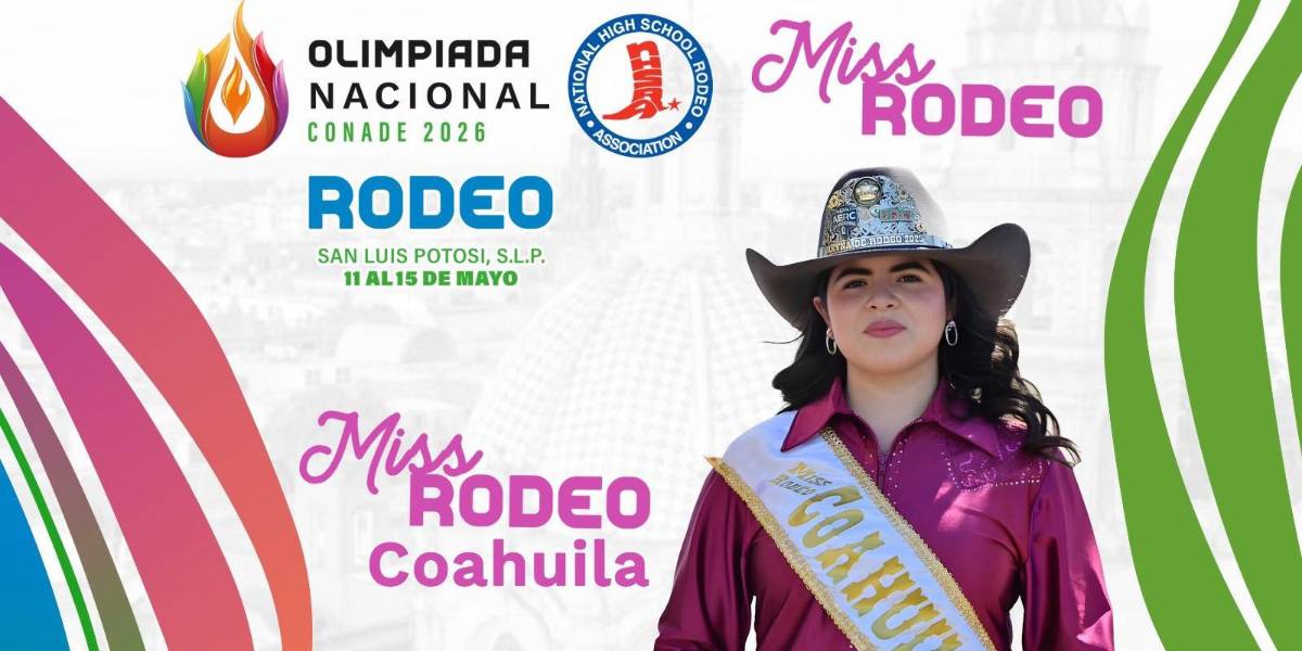 La monclovense Carolina García competirá para ser Miss Rodeo México en NHSRF