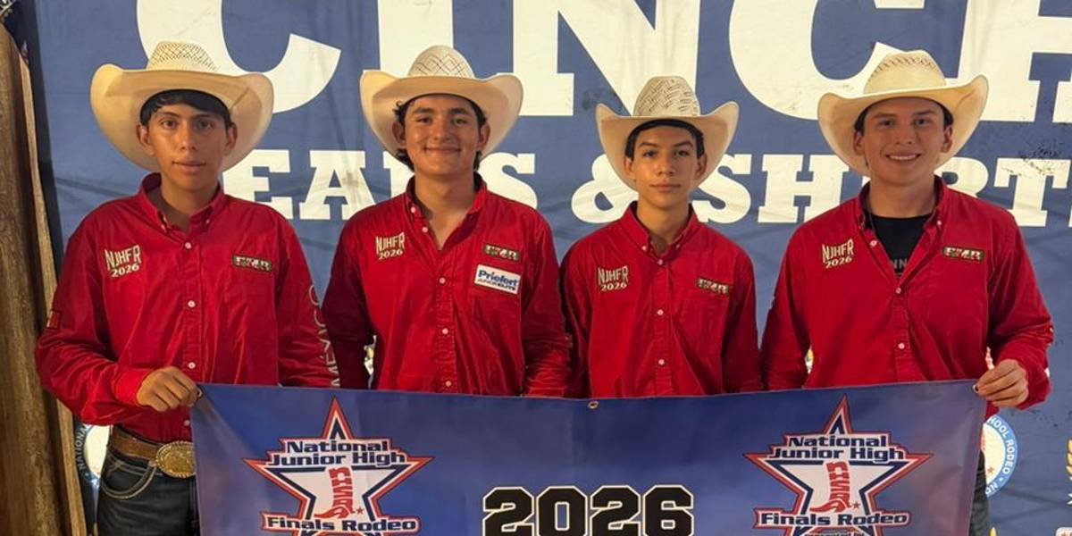 Los jinetes del equipo mexicano en la División 4 tuvieron un excelente desempeño en la Lazy E Arena de Oklahoma durante el National Junior High Finals Rodeo (NJHFR).