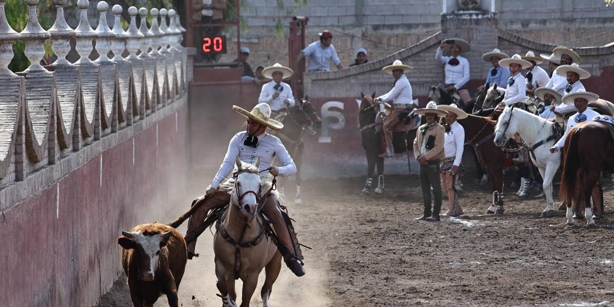 El tradicional Campeonato Charro Guadalupano se llevó a cabo en el Lienzo Charro El Cortijo.