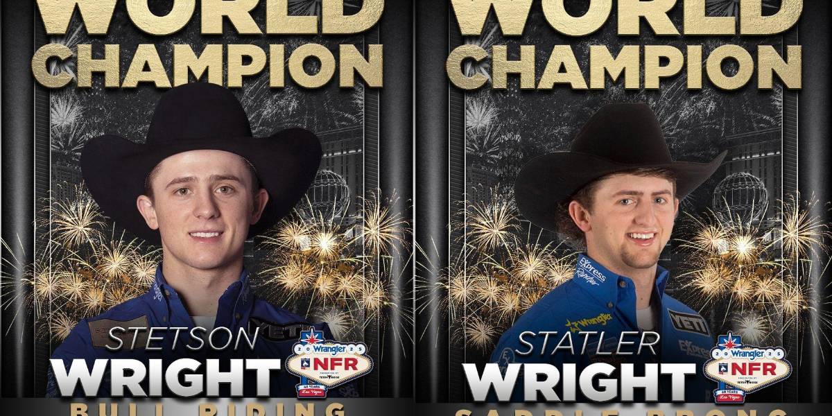 Los hermanos Wrigth forman parte de una dinastía familiar en la que entre todos los que han participado en NFR han ganado 18 títulos mundiales.