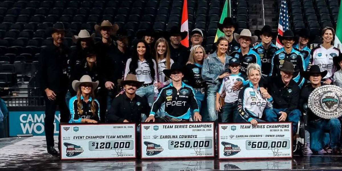 Los jinetes de Carolina Cowboys obtuvieron 242.5 puntos y lograron coronarse en el T-Mobile Arena de Las Vegas al derrotar a Missouri Thunder.