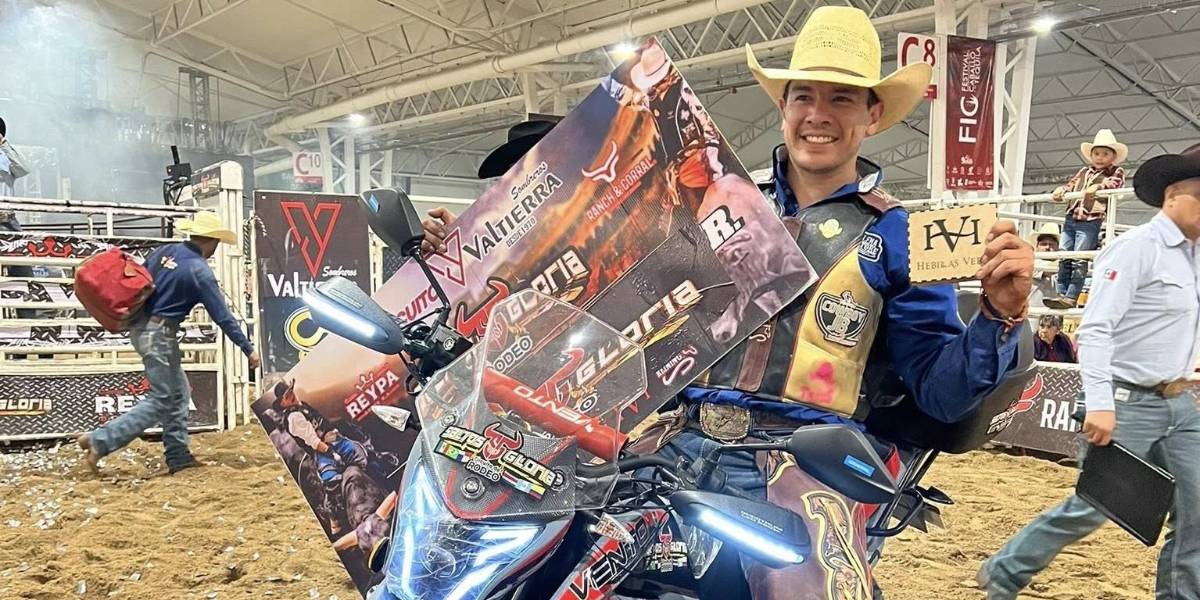 Suma Luis Porto otro triunfo con hebilla y motocicleta incluída