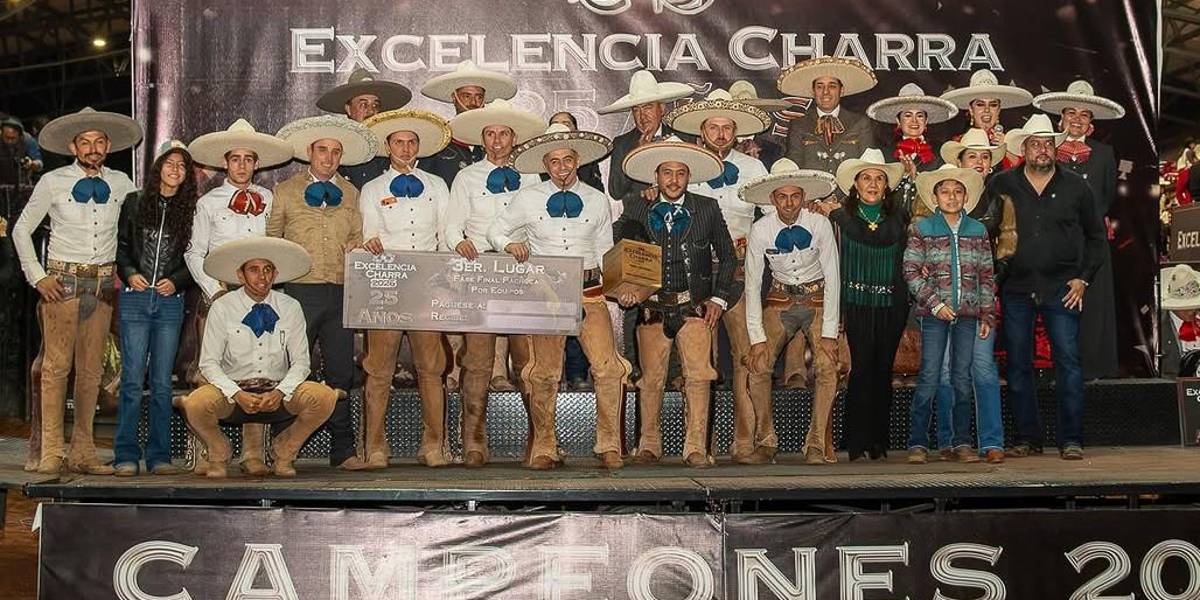 Roberto Saucedo gana tercer lugar con Grupo Violante en Excelencia Charra
