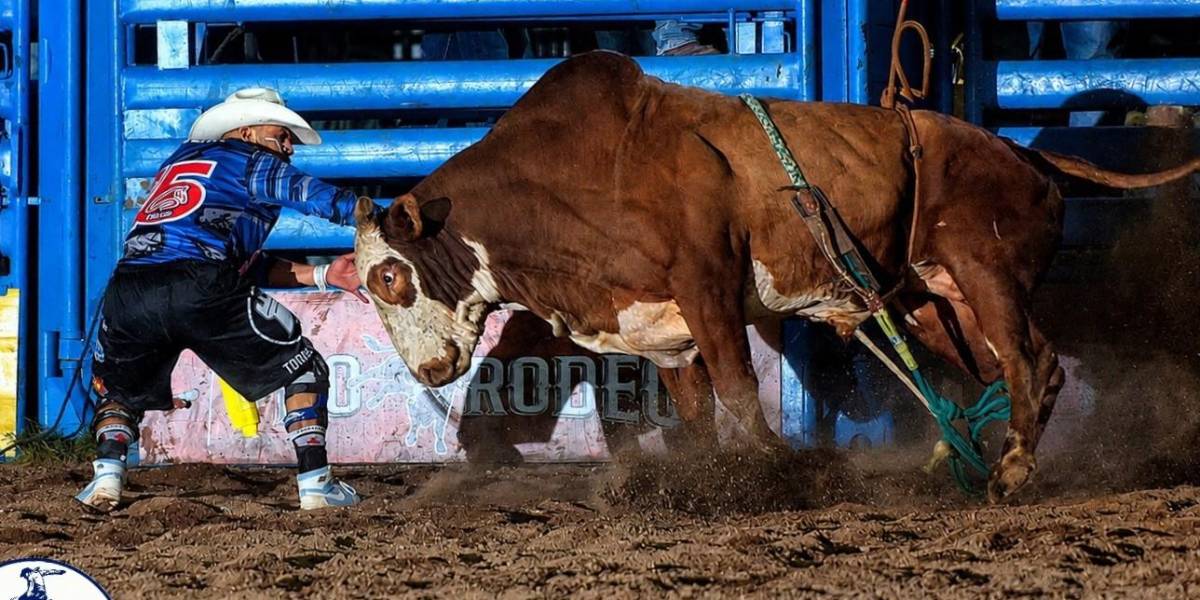 Francisco Vaquera logró el título como Cowboy Protection en el Campeonato Nacional de Rodeo realizado en Chihuahua el 31 de mayo.