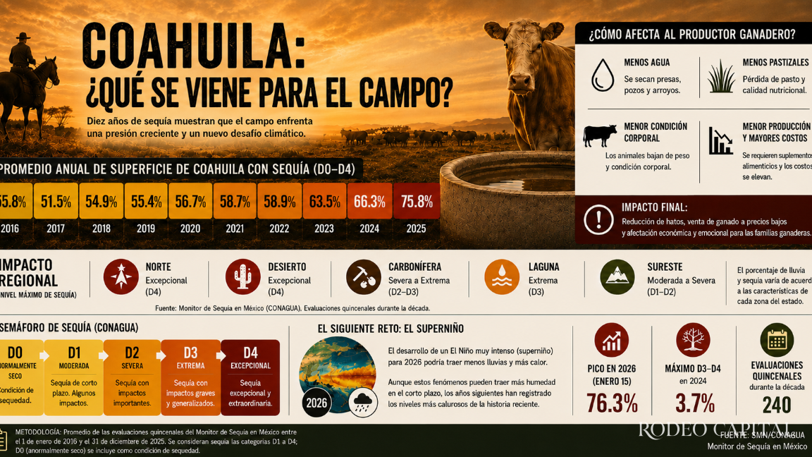 ‘Súper niño’: El desafío climático que amenaza a Coahuila