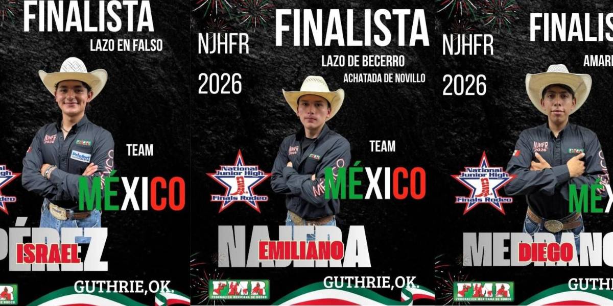 A partir de las 19:00 horas se llevará a cabo la gran final de la National Junior High Finals Rodeo (NJHFR) que se realiza en Oklahoma.