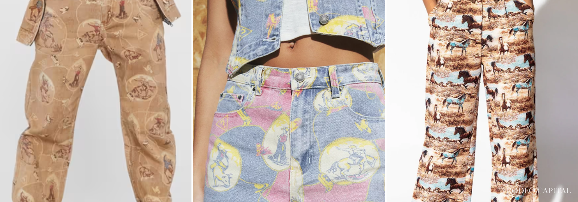 Pantalones con estampado ecuestre, la última tendencia