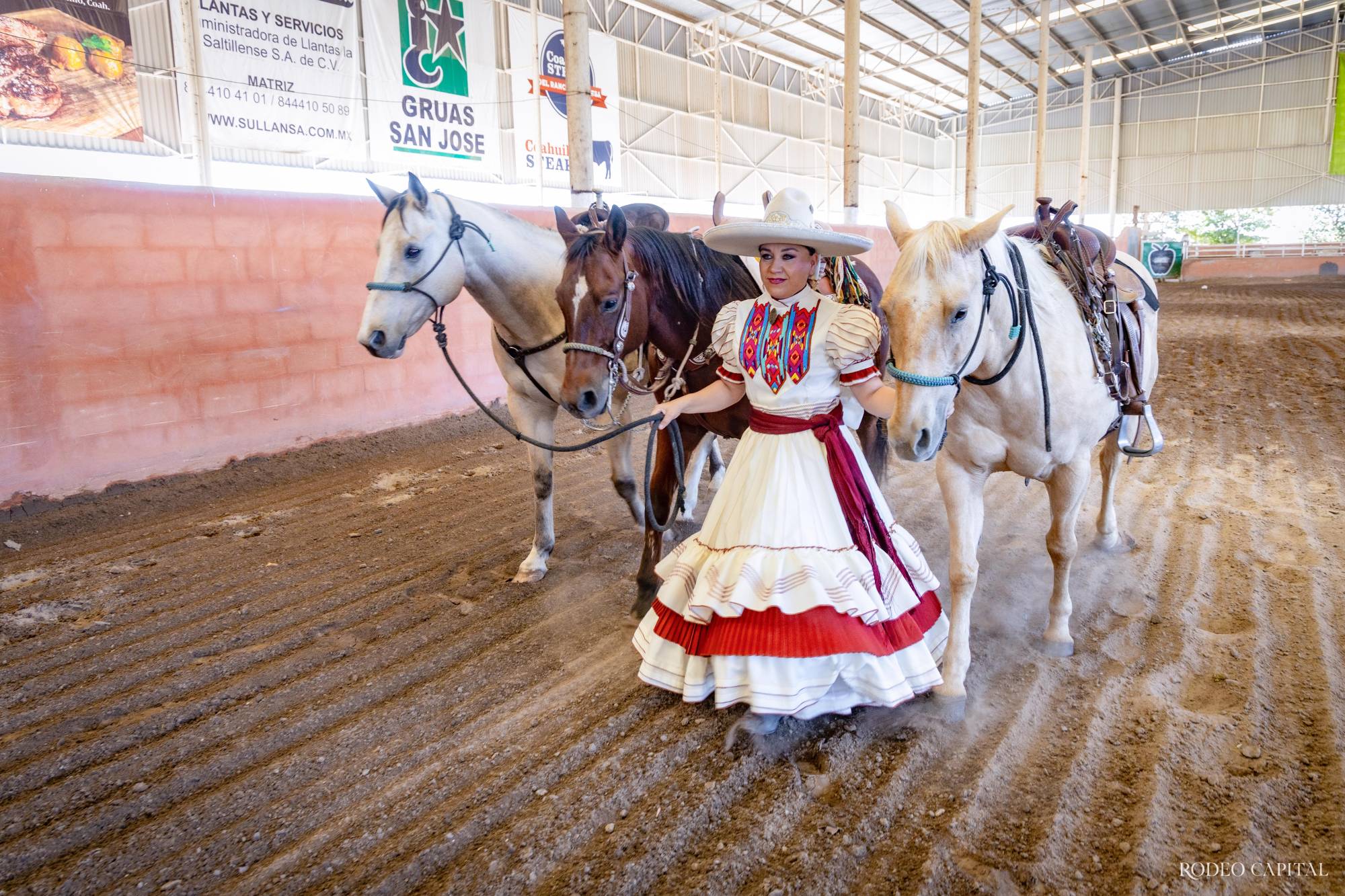 $!Holly, Simón y La Gringa: los caballos que la acompañan en su camino competitivo.