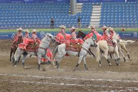 Cuatro escaramuzas coahuilenses se instalaron en las finales de las categorías Dientes de Leche, Infantil B e Infantil A. FOTO: CORTESÍA FEDERACIÓN MEXICANA DE CHARRERÍA