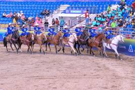 Las escaramuzas de la Categoría Infantil A representando dignamente a Coahuila en Aguascalientes.