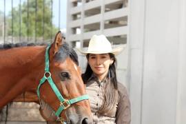 “Rojo” es el caballo cuarto de milla con el que actualmente compite. FOTO: FRANCISCO RODRÍGUEZ