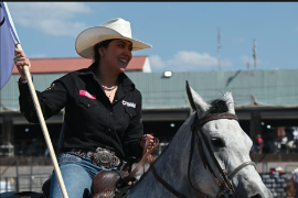 Alejandra Montalvo ganó medalla de oro en Lazo en Falso.