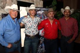 Jesús María Ramón Aguirre, Luis Porto, Eddy Oyervides y Francisco García.