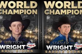 Los hermanos Wrigth forman parte de una dinastía familiar en la que entre todos los que han participado en NFR han ganado 18 títulos mundiales.