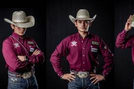 Israel Pérez Tovar, una joven promesa del rodeo en México. FOTOS: OMAR SAUCEDO