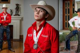 Pablo Muzquiz, Emiliano Nájera y Diego Medrano serán algunos de los jóvenes coahuilenses que competirán en el rodeo juvenil más grande de Estados Unidos.
