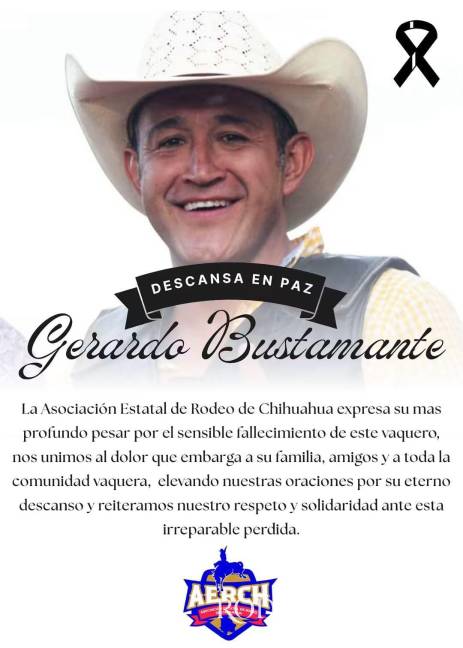 $!Fallece el jinete chihuahuense Gerardo ‘Gigio’ Bustamante