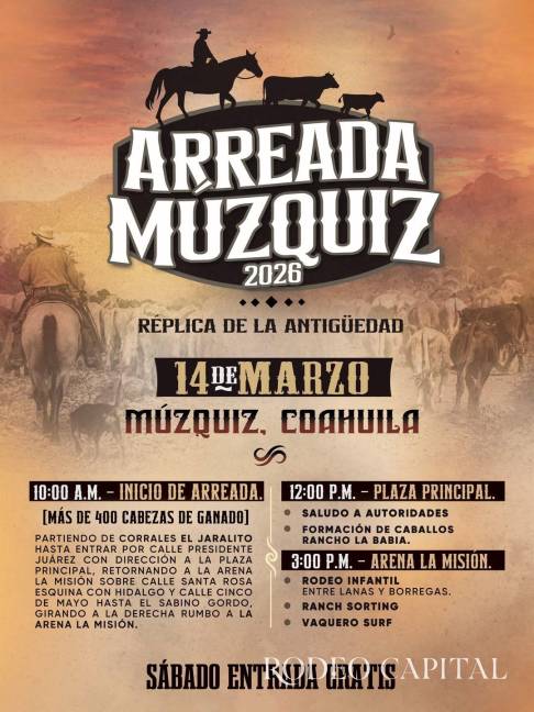 $!Revive Múzquiz sus tradiciones con la arreada