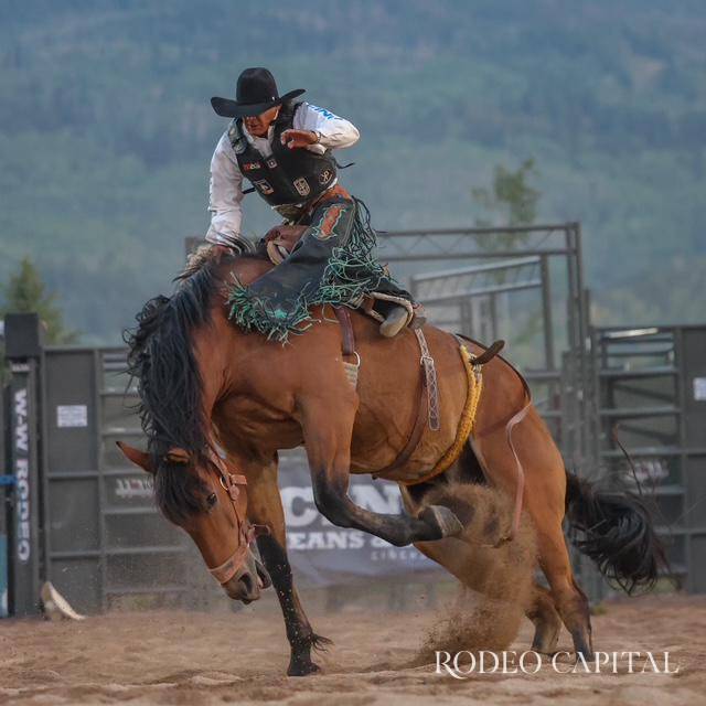 $!En Snowmass Rodeo, en Colorado, donde también logró la victoria.