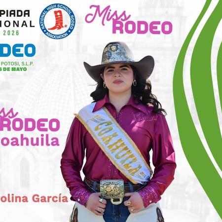 La monclovense Carolina García competirá para ser Miss Rodeo México en NHSRF