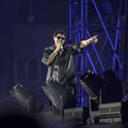 “¡Bienvenidos, Saltillo, a la Última Peda!”: así arrancó la noche con el grito de Eduin Caz. FOTO: OMAR SAUCEDO