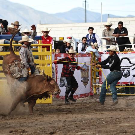La Arena 8 Segundos vibró con las emociones del Xtreme Bull Rider donde Néstor Valtierra fue el campeón entre 17 vaqueros participantes.