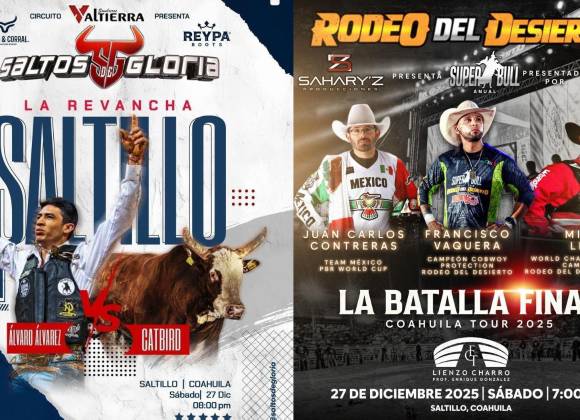 Saltillo cierra el año vaquero con la Gran Final de dos eventos de rodeo
