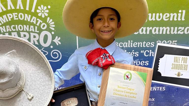 Jesús Fermín logró, hace apenas unos meses, el tercer lugar nacional como charro completo en su categoría.