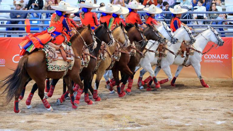 Se coloca en tercer lugar la Escaramuza Charra de Saltillo en el Campeonato Nacional Charro