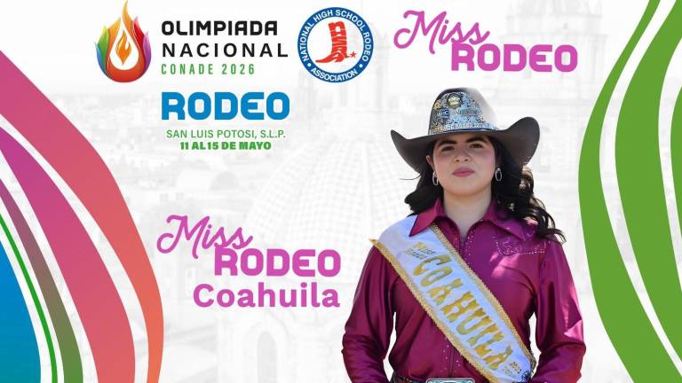 La monclovense Carolina García competirá para ser Miss Rodeo México en NHSRF