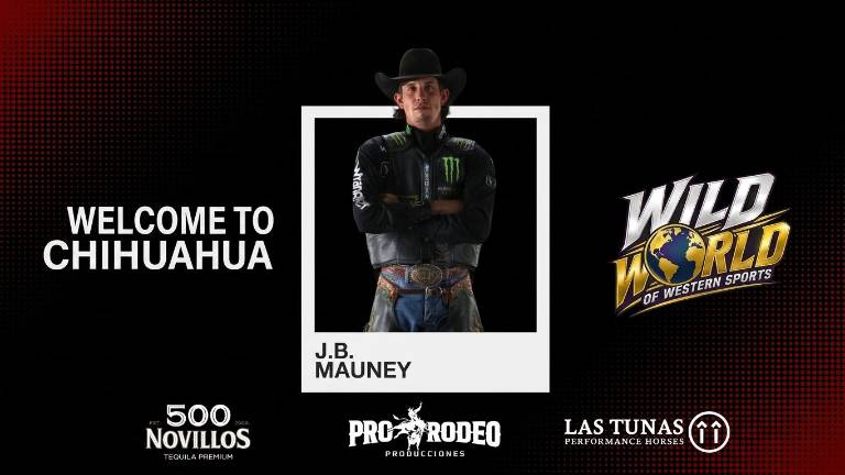 ExpoGan Chihuahua recibirá este fin de semana a la leyenda del rodeo norteamericano, J.B. Mauney.