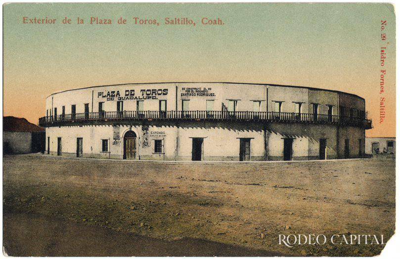 $!Exterior de la plaza de toros. Saltillo, circa 1908.