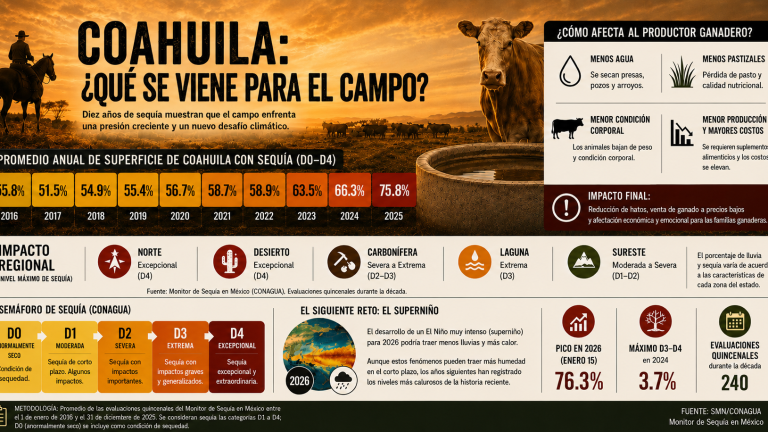 ‘Súper niño’: El desafío climático que amenaza a Coahuila