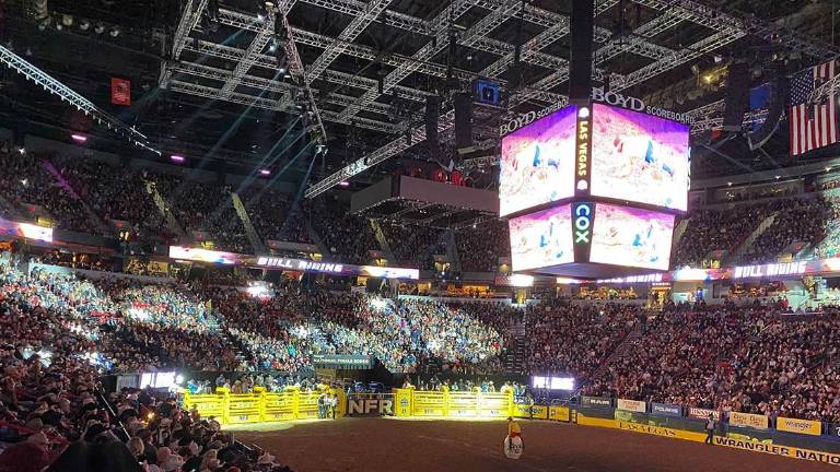 Las Finales Nacionales de Rodeo (NFR) se realizan cada año, en diciembre, en Las Vegas.