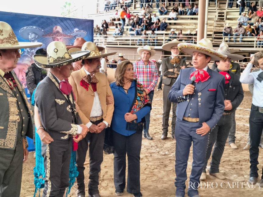 $!Salvador Barajas del Toro, Presidente de la Federación Mexicana de Charrería destacó el legado de don Macario para este deporte.